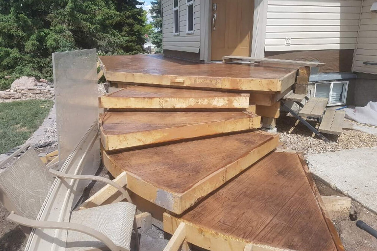 Concrete steps